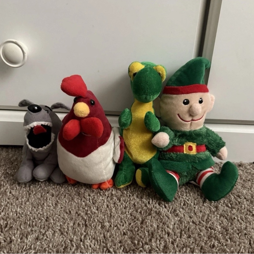 Plush Toy 4 Set - Multicolor-